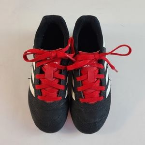 adidas Goletto VI FG Black/White/Red Preschool Kids Soccer Cleats Size 12K